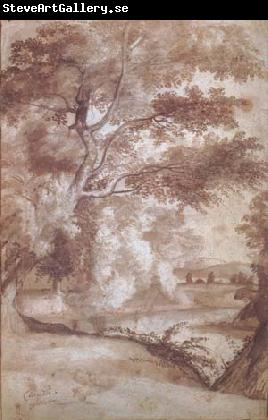 Claude Lorrain River View with Trees (mk17)